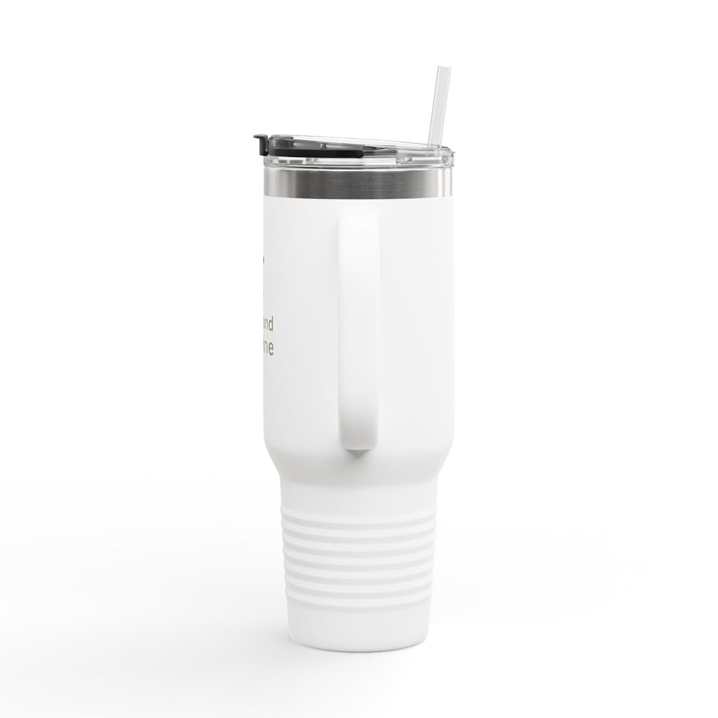 Faith and Caffeine 40oz Insulated Travel Mug