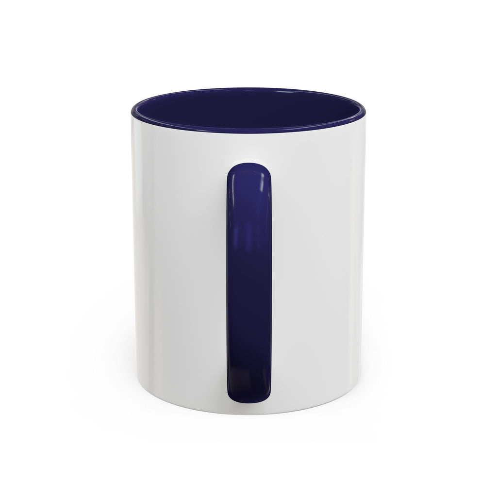 Faith and Caffeine Accent Coffee Mug — Christian Cross Coffee Cup (11/15 oz)