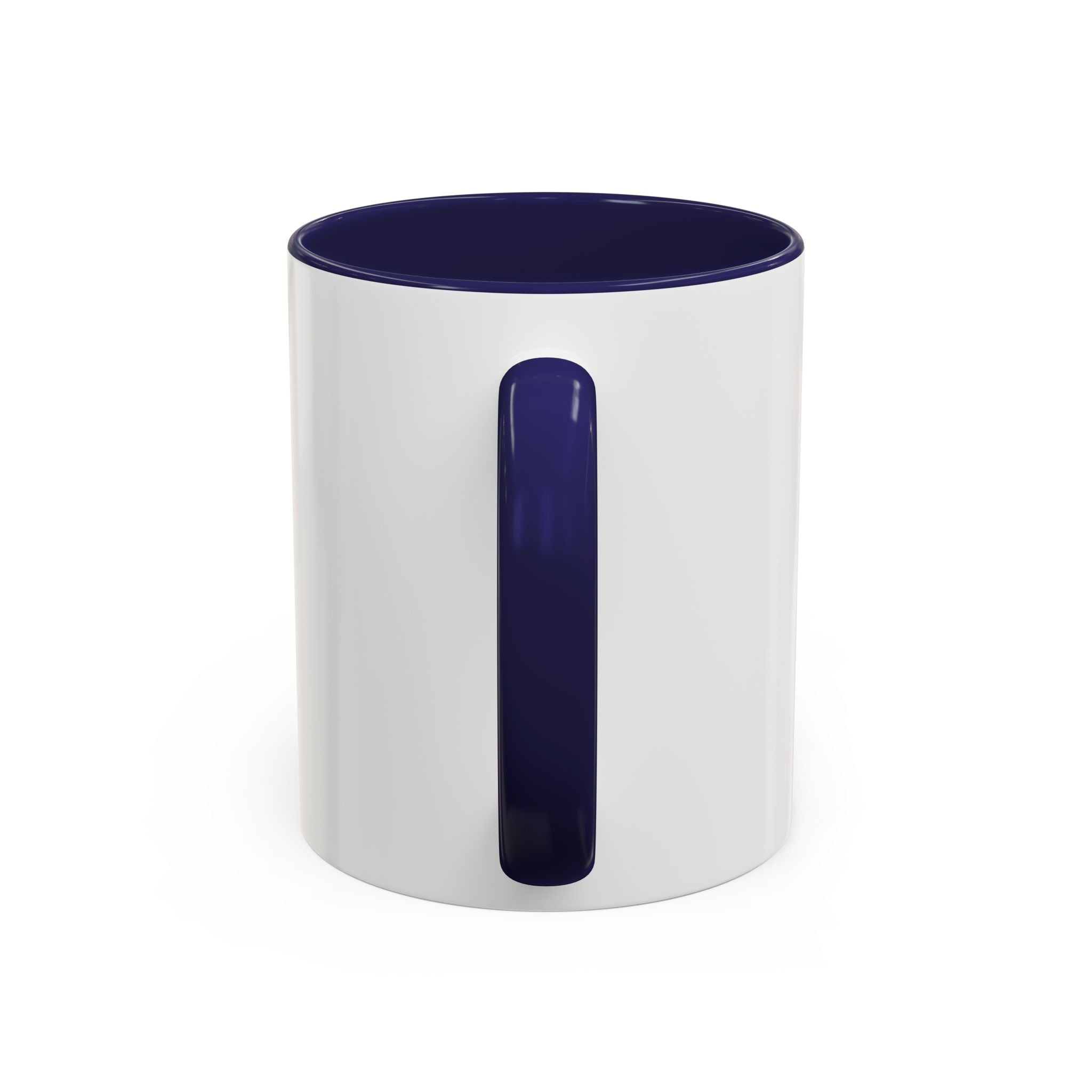 Faith and Caffeine Accent Coffee Mug — Christian Cross Coffee Cup (11/15 oz)