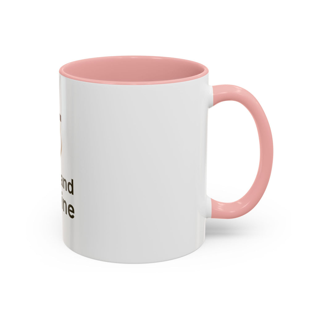 Faith and Caffeine Accent Coffee Mug — Christian Cross Coffee Cup (11/15 oz)