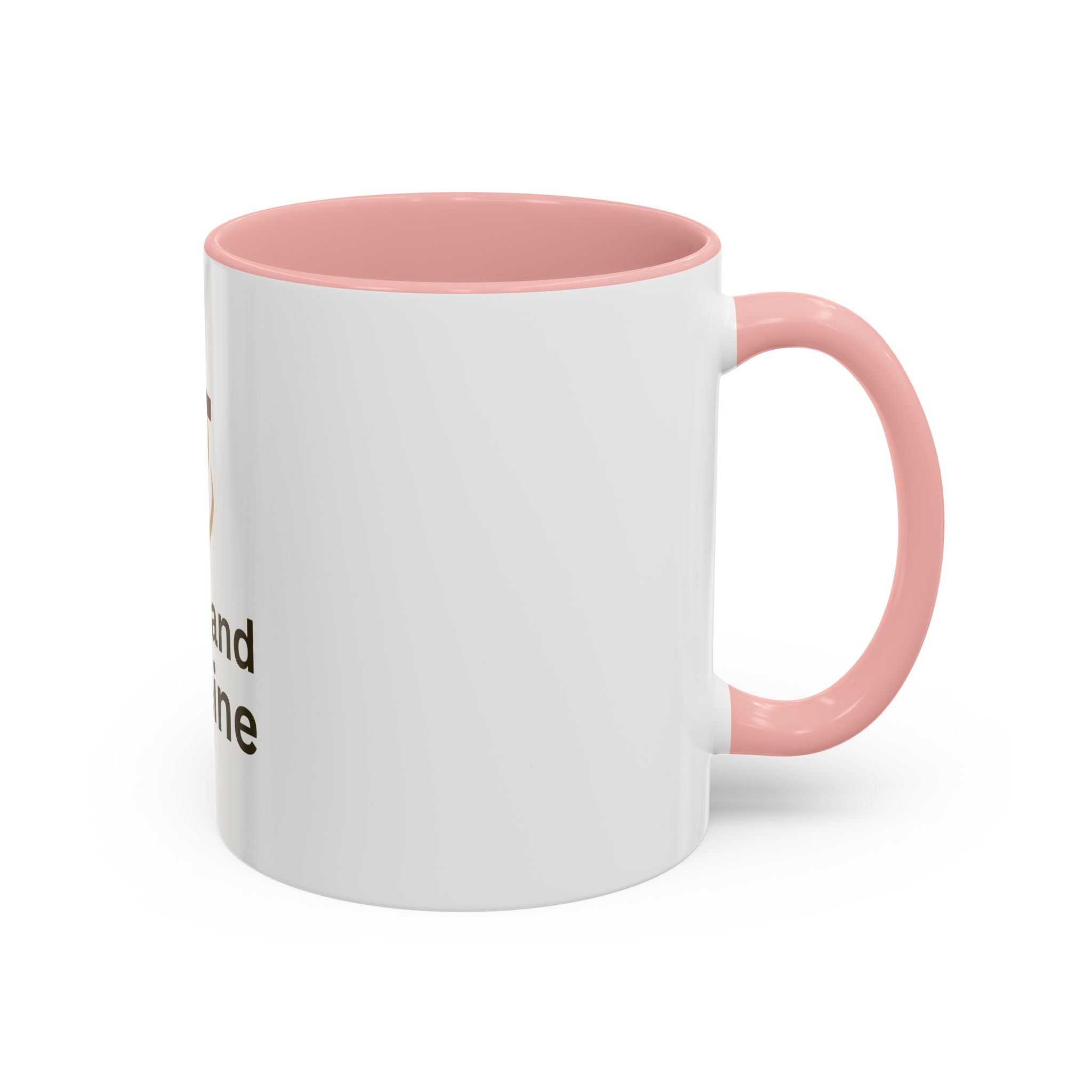 Faith and Caffeine Accent Coffee Mug — Christian Cross Coffee Cup (11/15 oz)