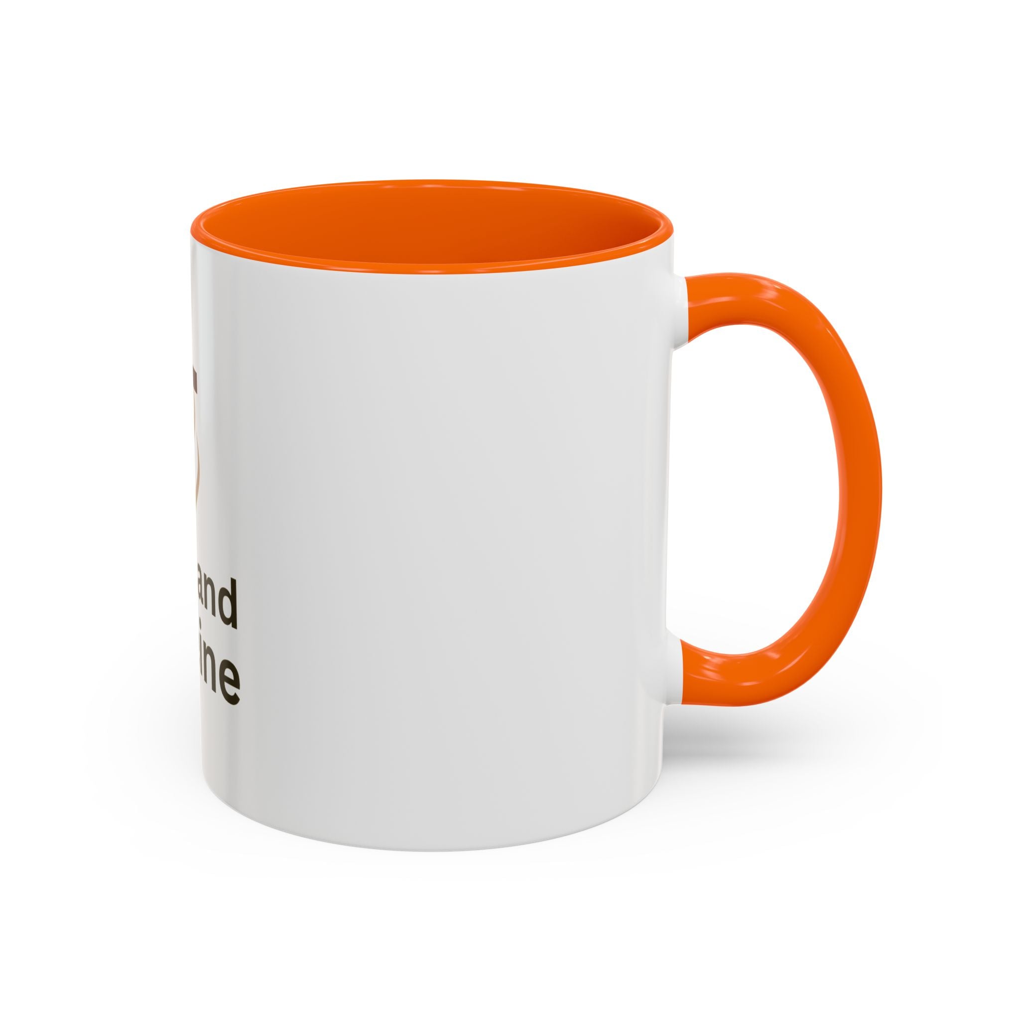Faith and Caffeine Accent Coffee Mug — Christian Cross Coffee Cup (11/15 oz)