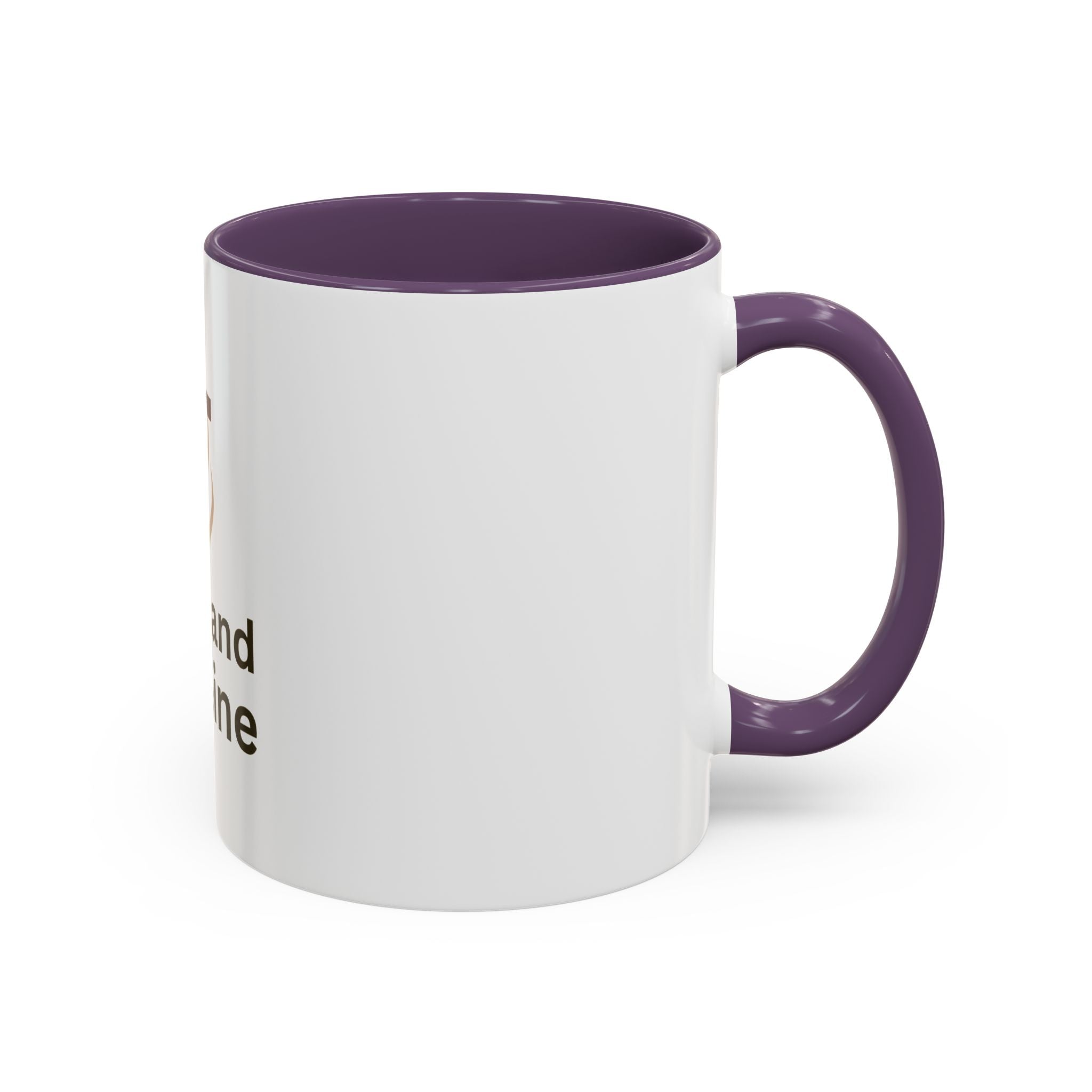 Faith and Caffeine Accent Coffee Mug — Christian Cross Coffee Cup (11/15 oz)