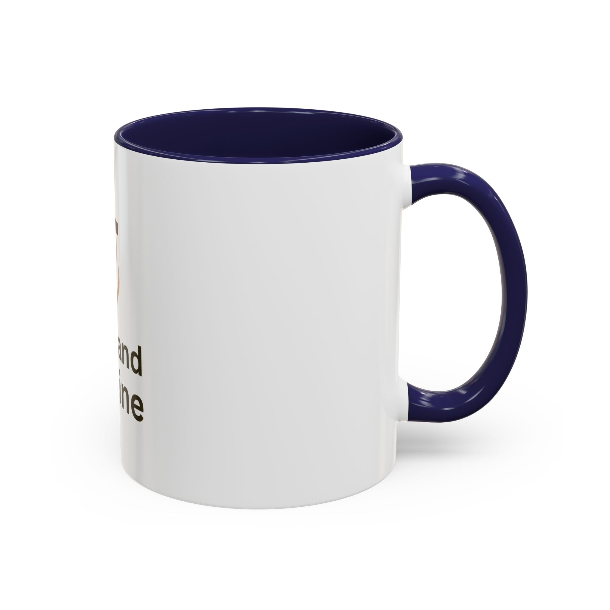 Faith and Caffeine Accent Coffee Mug — Christian Cross Coffee Cup (11/15 oz)