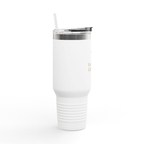Faith and Caffeine 40oz Insulated Travel Mug