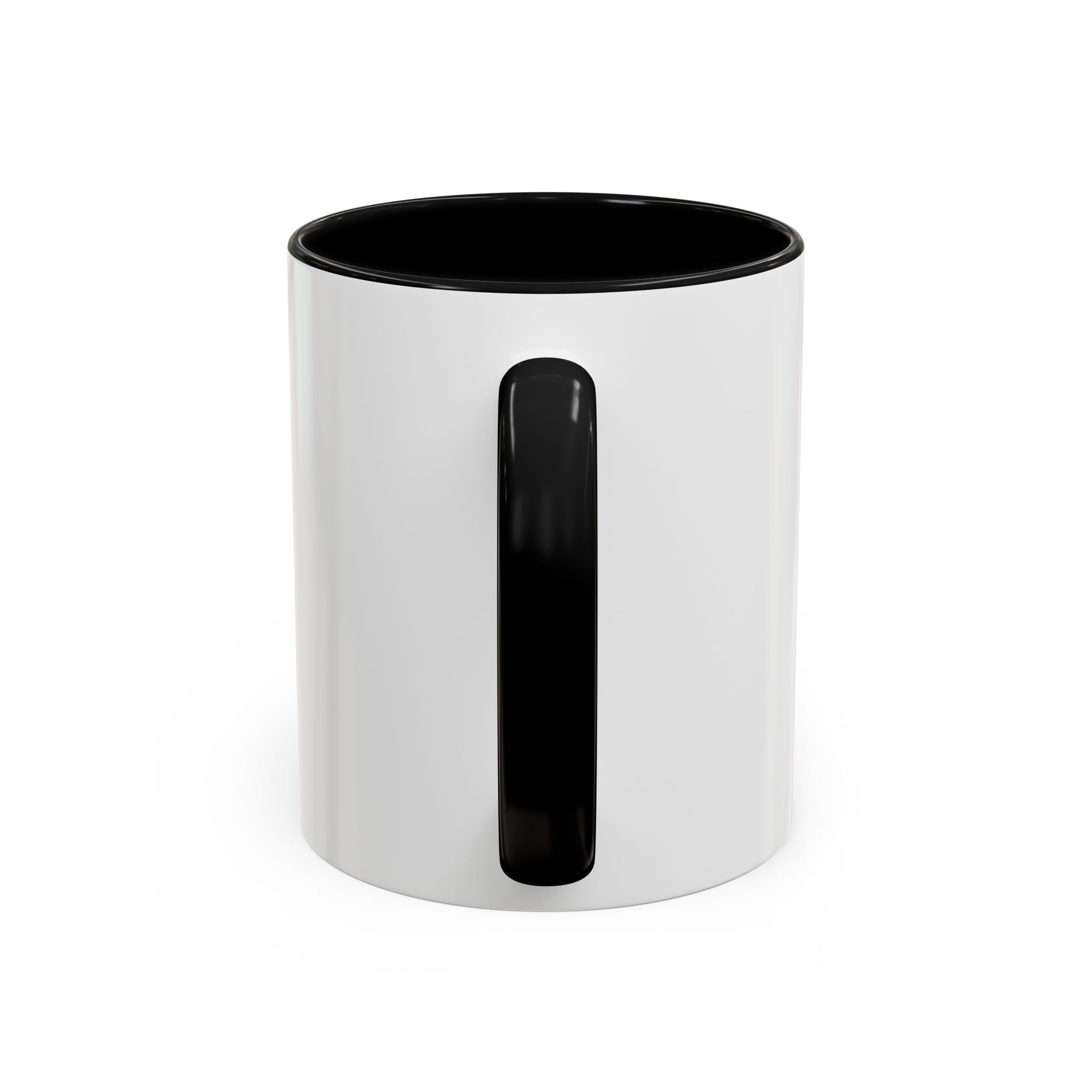 Faith and Caffeine Accent Coffee Mug — Christian Cross Coffee Cup (11/15 oz)